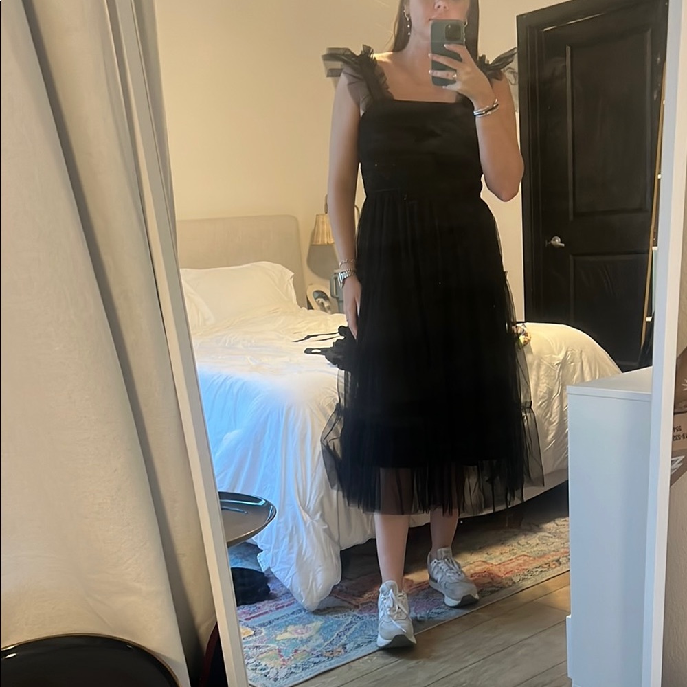 Black tool dress
